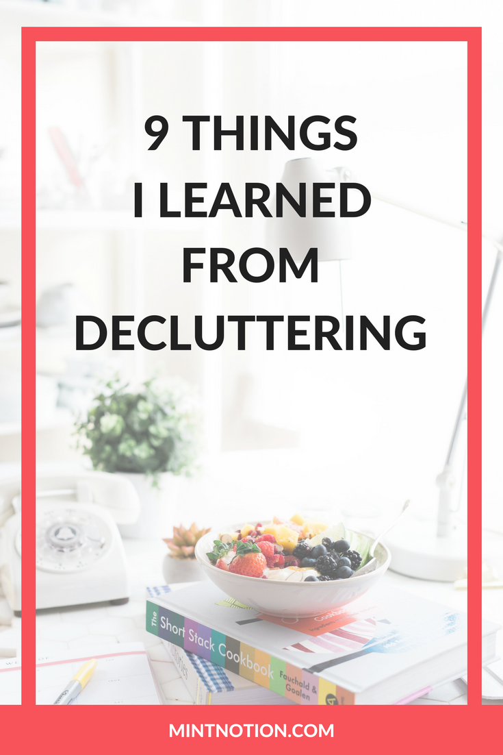 BENEFITS OF DECLUTTERING (3) - Mint Notion