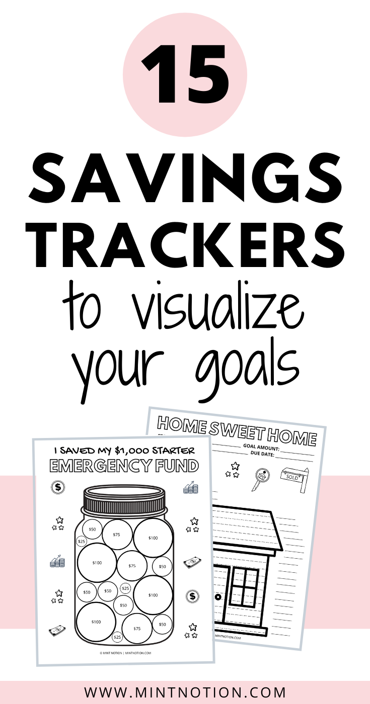 15 Savings Trackers To Visualize Your Progress In 2020 | Savings