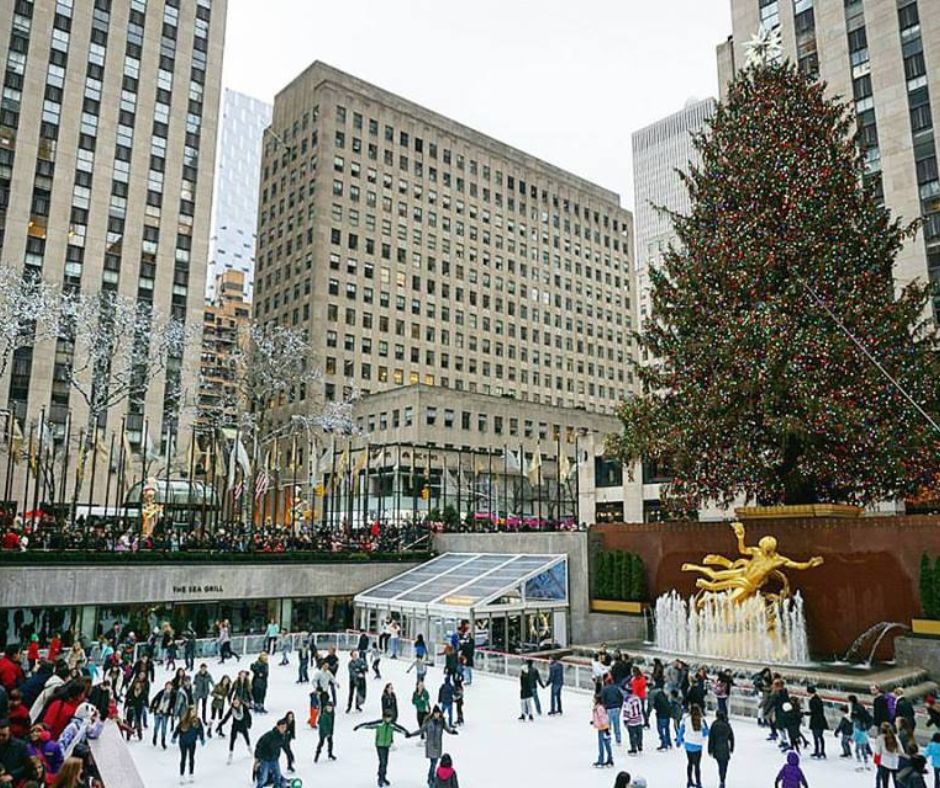 new york city at christmas - rockefeller tree